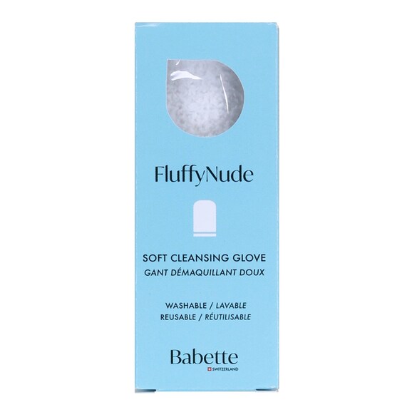 Fluffy Nude - Nazik Makyaj Temizleme Eldiveni ve Eksfoliye Edici Temizleyici, BABETTE