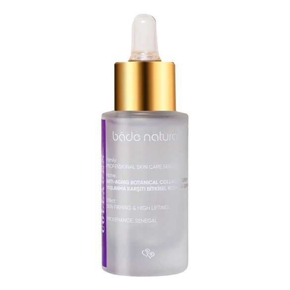 Yaşlanma Karşıtı Bitkisel Kolajen Serum - Cilt Sıkılaştırıcı ve Sarkma Karşıtı, BADE NATURAL