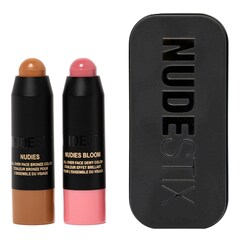 Pink Blush & Nude Bronze - Mini Krem ​​Stick ikilisi, NUDESTIX