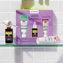 Clarifying Rescuer Set - Mini temizleyici + mini serum + mini nemlendirici