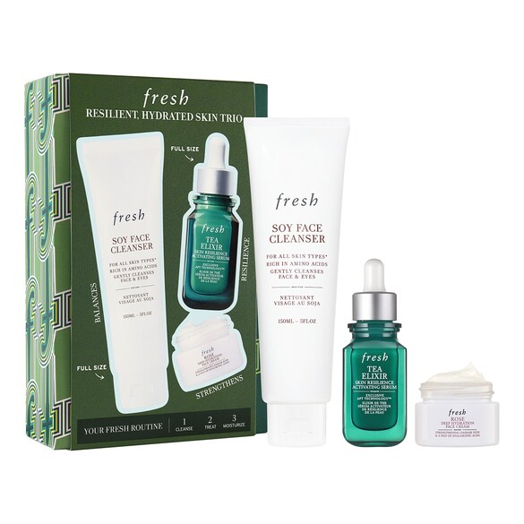Resilient, Hydrated Skin Trio - Nemlendirici ve Güçlendirici Bakım Seti, FRESH