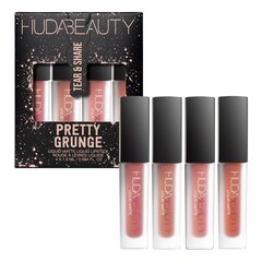 Pretty Grunge Lip Quad - Likit Mat Ruj Seti, HUDA BEAUTY