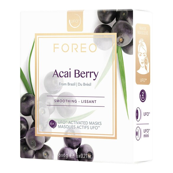 UFO™ Mask Acai Berry - Pürüzsüzleştirici 6'lı Aktif Maske, FOREO