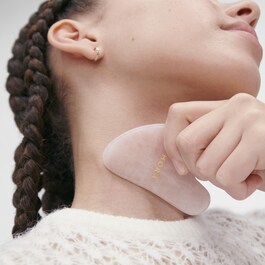 Gua Sha Quartz Rose - Yüz ve Boyun Masaj Taşı