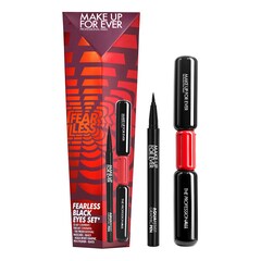 Fearless Black Eyes Set- Maskara ve Eyeliner Seti, MAKE UP FOR EVER