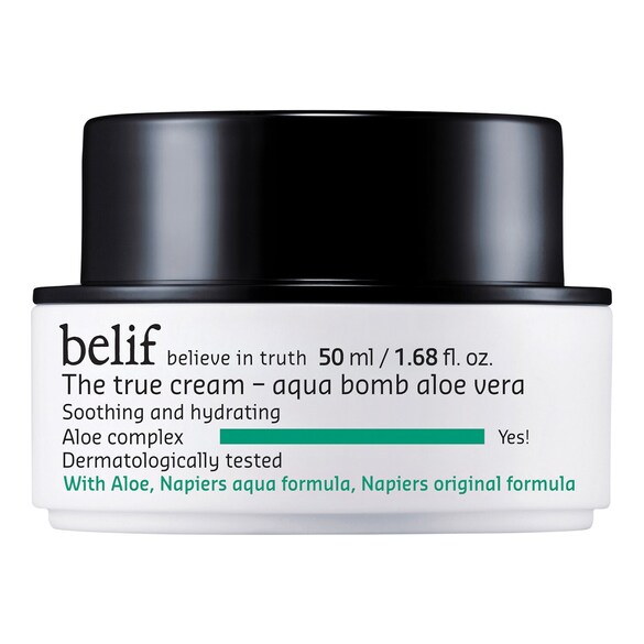 The True Cream Aqua Bomb Aloe Vera - Nemlendirici ve Yatıştırıcı Jel Krem, BELIF