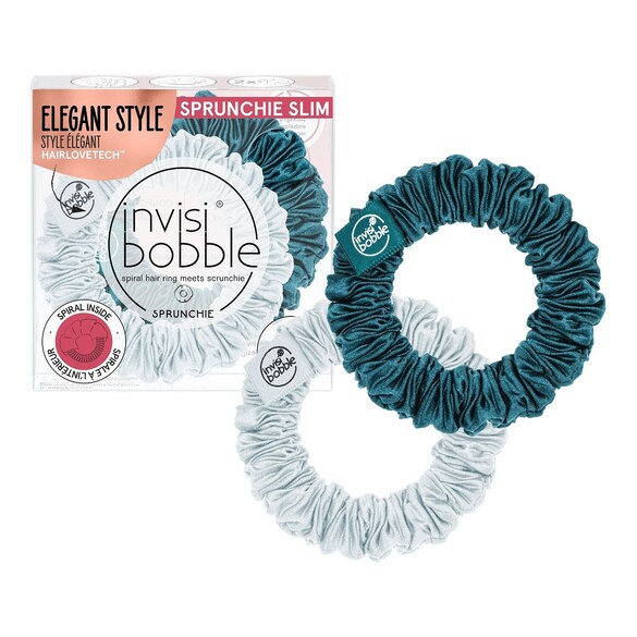 Sprunchie Slim Cool As Ice - Saç Aksesuar Seti, INVISIBOBBLE