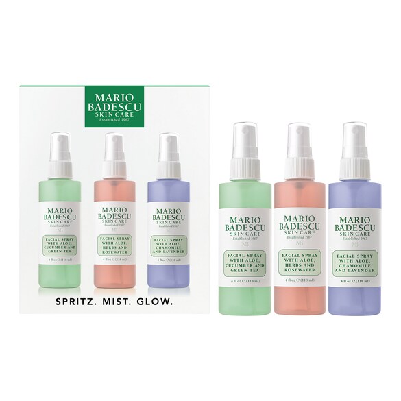Spritz Mist Glow Trio Aloe Veralı Sprey - Yüz Bakım Seti, MARIO BADESCU