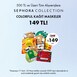 500TL ve üzeri alışverişlerde maskeler 149TL