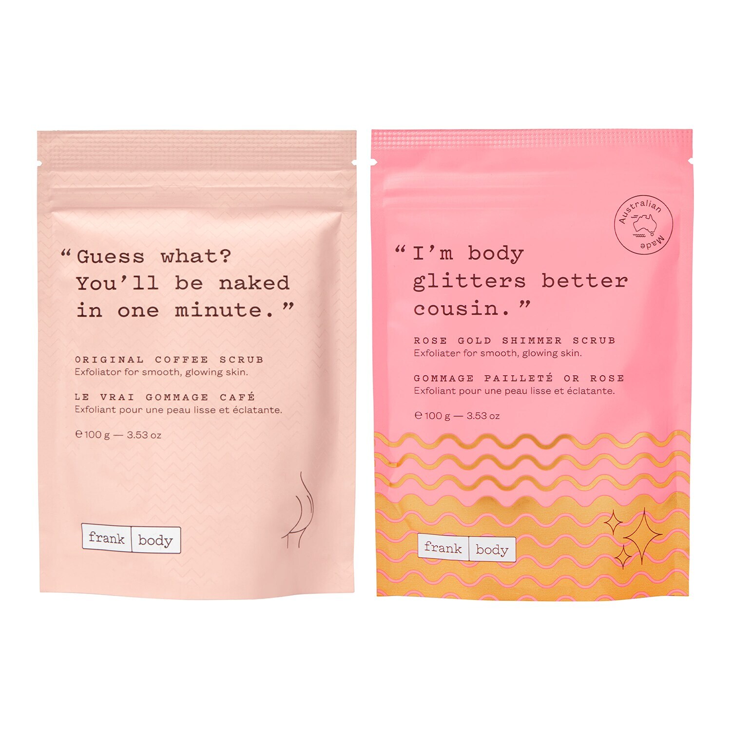 Scrub & Sparkle Kit FRANK BODY ≡ SEPHORA