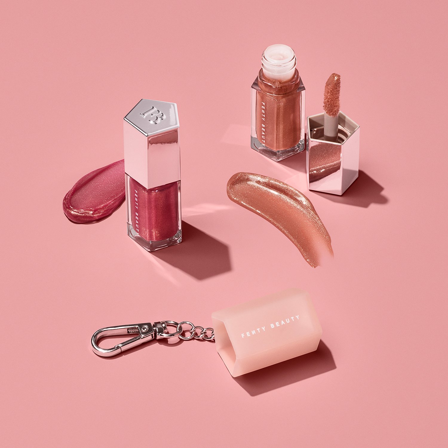 LIL GLOSS BOMBS MINI LIP DUO + KEYCHAIN HOLDER FENTY BEAUTY ≡ SEPHORA