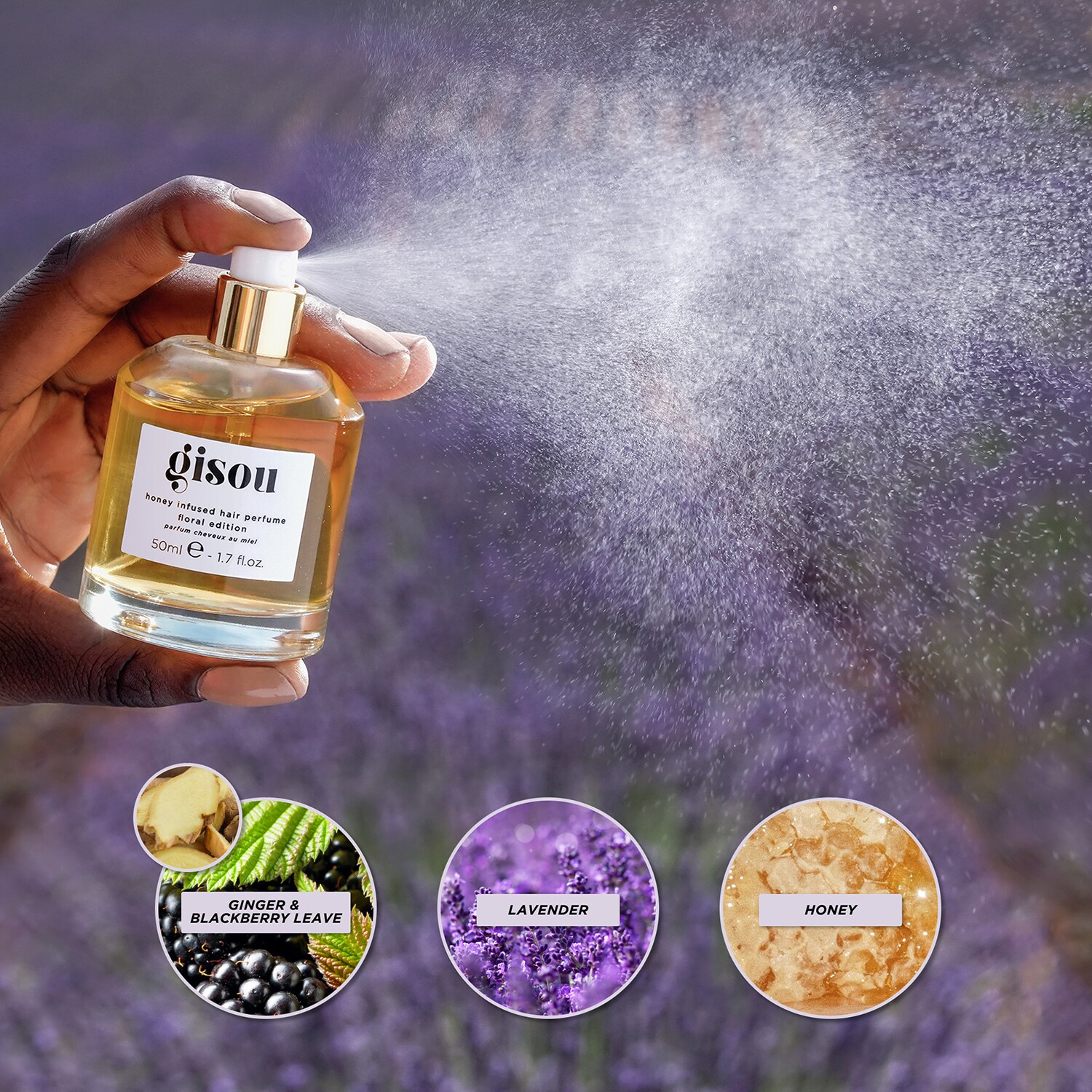 Honey Infused Hair Perfume Floral Edition Saç Spreyi GISOU ≡ SEPHORA
