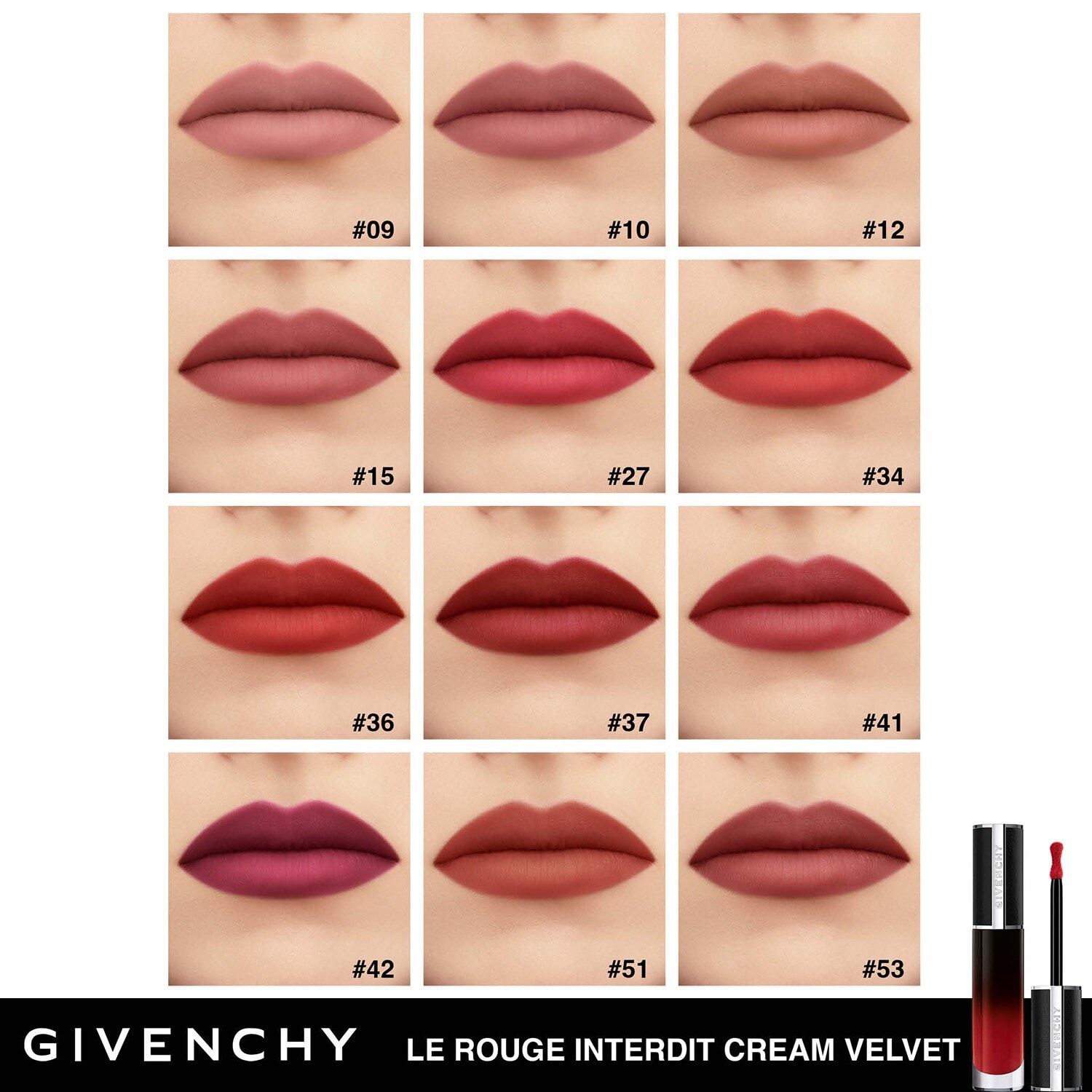 Le Rouge Interdit Cream Velvet - Kadife Bitişli Mat Ruj GIVENCHY ≡ SEPHORA